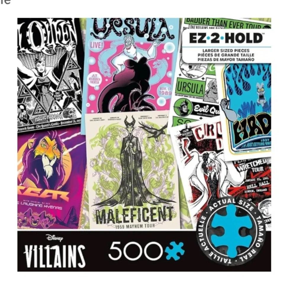 Disney Villains 500 Piece Puzzle - Picture 2 of 8